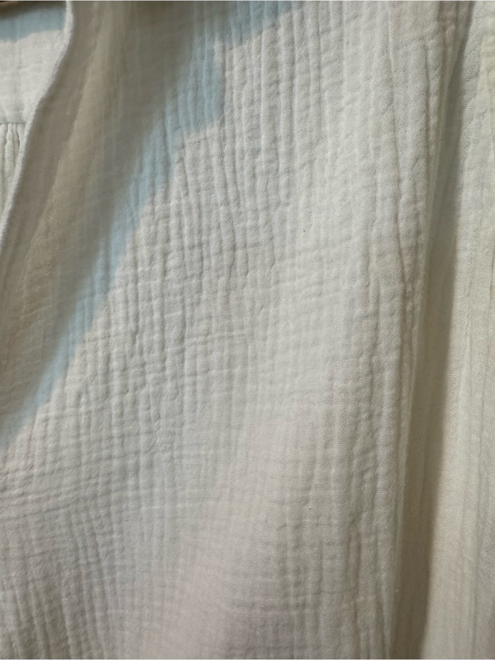 Cynthia Rowley Cream 100% Cotton Gauzy Sleeveless Tunic with Front Pockets - Picture 3 of 6